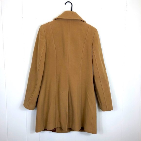 Jay Wool Cashmere Mid Length Camel Coat Sz 10 - Picture 6 of 10